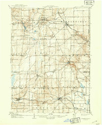 1907 Map of Garrettsville, 1943 Print