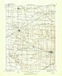 1908 Map of Granville, 1959 Print