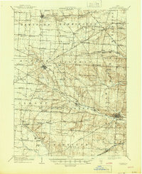 1910 Map of Granville, 1944 Print