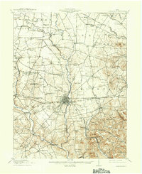 1917 Map of Fayette County, OH, 1937 Print