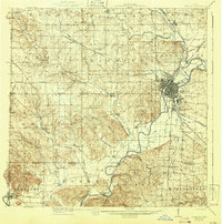 1917 Map of Hamilton, 1942 Print