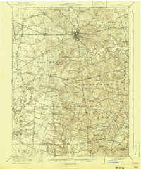 1917 Map of Highland County, OH, 1941 Print