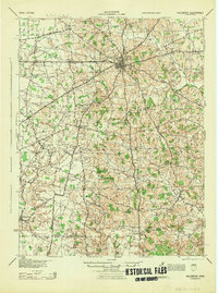 preview thumbnail of historical topo map of Hillsboro, OH in 1944