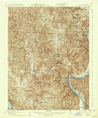 1907 Map of Keno, 1936 Print