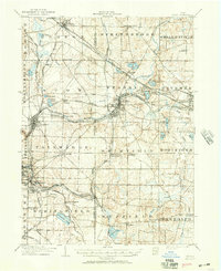 1906 Map of Kent, 1950 Print