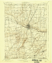 1915 Map of Kenton, OH, 1942 Print