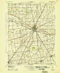 preview thumbnail of historical topo map of Kenton, OH in 1944