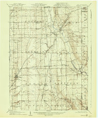 1907 Map of Kinsman, 1940 Print