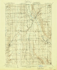 1907 Map of Kinsman, 1944 Print
