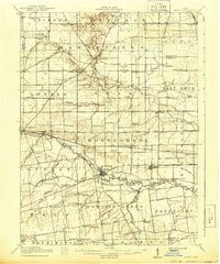 1915 Map of La Rue, OH, 1944 Print