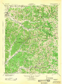 preview thumbnail of historical topo map of Laurelville, OH in 1944