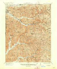 1912 Map of Ross County, OH, 1948 Print