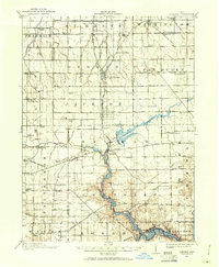 1909 Map of Loramie, 1961 Print