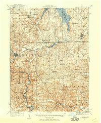 1912 Map of Loudonville, 1958 Print