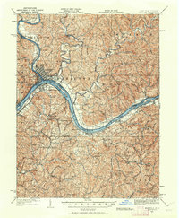 1924 Map of Marietta, 1962 Print