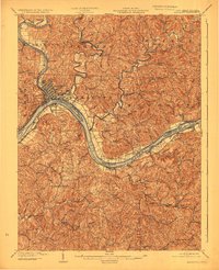 1904 Map of Marietta, 1923 Print