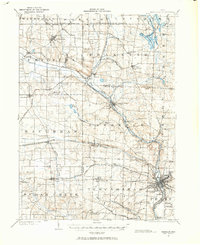 1901 Map of Massillon, 1963 Print