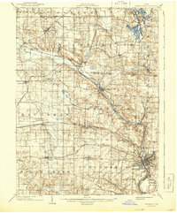 1903 Map of Massillon, 1944 Print
