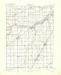 1909 Map of Mc Clure, 1936 Print