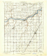 1909 Map of Mc Clure, 1936 Print