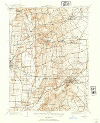 1914 Map of Mechanicsburg, 1954 Print