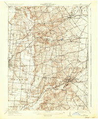 1916 Map of Mechanicsburg, OH, 1936 Print