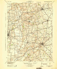preview thumbnail of historical topo map of Mechanicsburg, OH in 1944