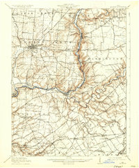 1916 Map of Morrow, 1936 Print
