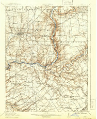 1916 Map of Morrow, 1943 Print