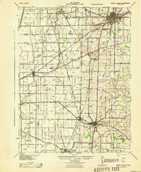 1943 Map of Mount Gilead