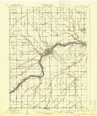 1908 Map of Napoleon, 1942 Print