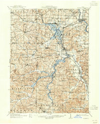 1914 Map of Navarre, 1940 Print