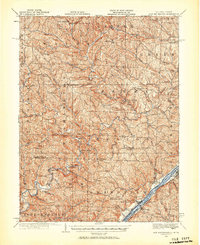 preview thumbnail of historical topo map of Monroe County, OH in 1924