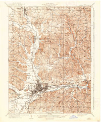 1909 Map of Newark, 1937 Print