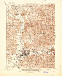 1909 Map of Newark, 1946 Print