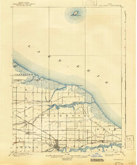 1900 Map of Oak Harbor, 1943 Print