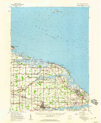 1952 Map of Oak Harbor, 1960 Print