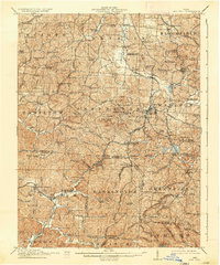 preview thumbnail of historical topo map of Oak Hill, OH in 1912
