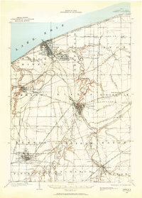 1901 Map of Oberlin, 1959 Print