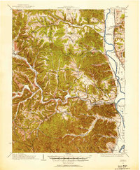 1915 Map of Otway, 1963 Print