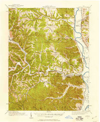 1915 Map of Otway, 1958 Print