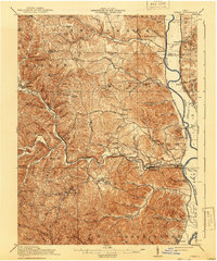 1917 Map of Otway, 1941 Print
