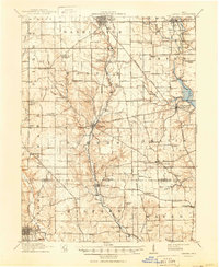 preview thumbnail of historical topo map of Oxford, OH in 1911