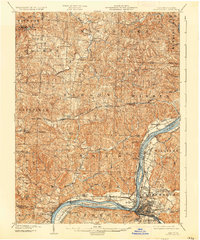 1904 Map of Parkersburg, 1935 Print