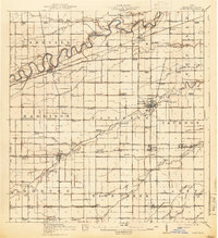 preview thumbnail of historical topo map of Paulding, OH in 1914