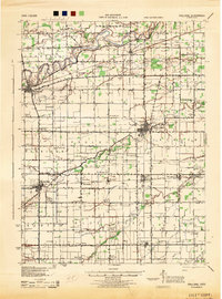 preview thumbnail of historical topo map of Paulding, OH in 1944