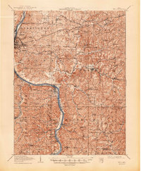 preview thumbnail of historical topo map of Philo, OH in 1910