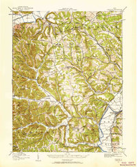 1915 Map of Pike County, OH, 1959 Print