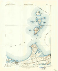 Download a high-resolution, GPS-compatible USGS topo map for Put In Bay, OH (1939 edition)