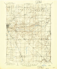 1908 Map of Ravenna, 1946 Print